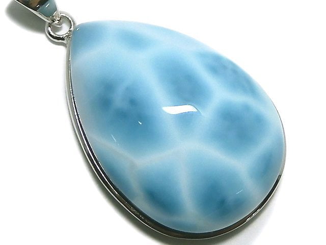 [Video][One of a kind] Larimar Pectolite AAA Pendant Silver925 NO.7