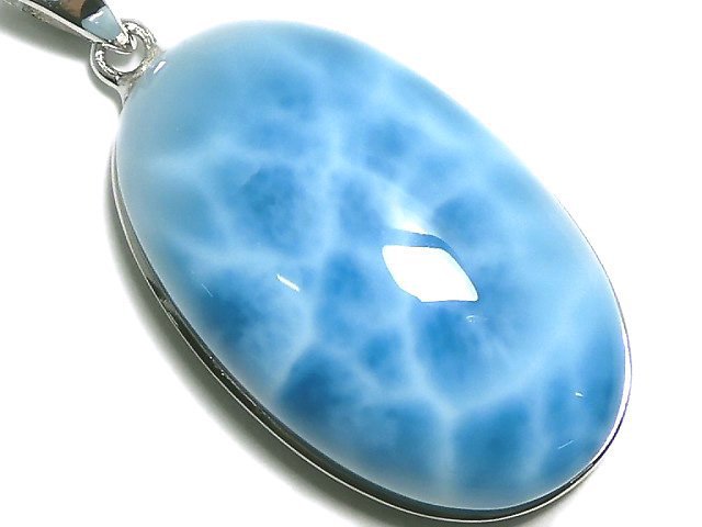 [Video][One of a kind] Larimar Pectolite AAA Pendant Silver925 NO.8