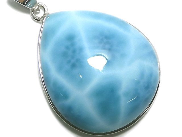 [Video][One of a kind] Larimar Pectolite AAA Pendant Silver925 NO.9