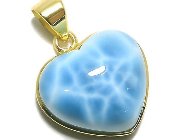 [Video][One of a kind] Larimar Pectolite AAA Pendant 18KGP NO.11