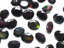 [Video]High Quality Black Opal AAA- Loose stone Oval Faceted 11x9mm 2pcs
