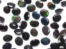 [Video]High Quality Black Opal AAA- Loose stone Oval Faceted 11x9mm 2pcs