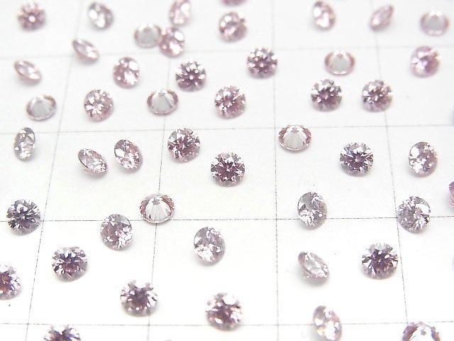 [Video] Moissanite AAA Loose stone Round Faceted 3x3mm [Sakura Pink] 5pcs