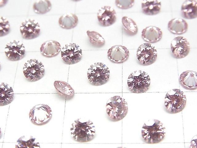 [Video] Moissanite AAA Loose stone Round Faceted 4x4mm [Sakura Pink] 3pcs