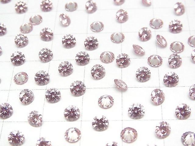 [Video] Moissanite AAA Loose stone Round Faceted 4x4mm [Sakura Pink] 3pcs