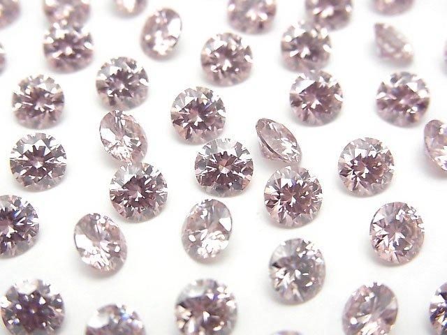 [Video] Moissanite AAA Loose stone Round Faceted 5x5mm [Sakura Pink] 1pc