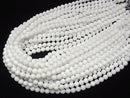 [Video] White Opal AAA- Round 6.5mm 1strand beads (aprx.15inch/37cm)