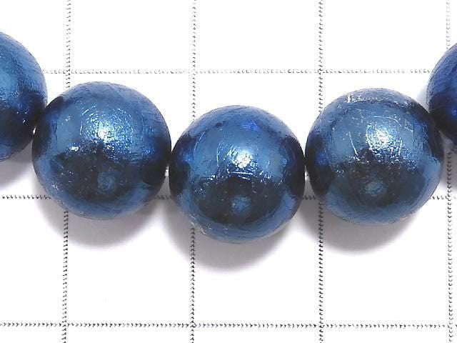 [Video][One of a kind] Meteorite (Altai meteorite) Round 10mm Blue Bracelet NO.5