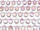 [Video] Multicolor Fluorite AA++ Pear shape (Smooth) 12x9mm 1strand beads (aprx.7inch/18cm)