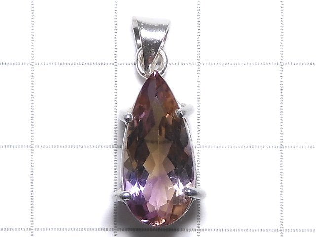 [Video][One of a kind] High Quality Ametrine AAA Faceted Pendant Silver925 NO.226