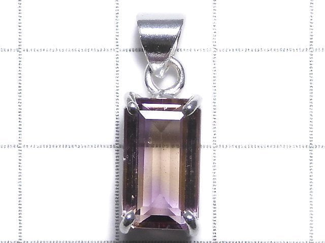 [Video][One of a kind] High Quality Ametrine AAA Faceted Pendant Silver925 NO.228