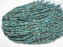[Video] High Quality! Chrysocolla AA++ Cube Shape 4x4x4mm half or 1strand beads (aprx.15inch/37cm)