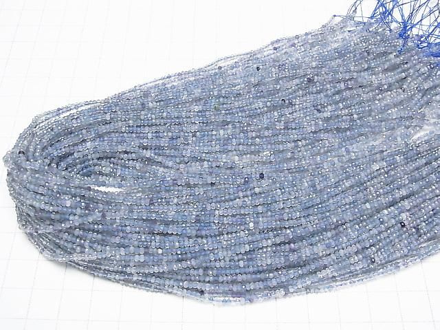 [Video]High Quality! Multicolor Fluorite AA++ Faceted Button Rondelle 2x2x1.5mm 1strand beads (aprx.15inch/36cm)