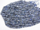 [Video] High Quality! Kyanite AA Faceted Round 6mm half or 1strand beads (aprx.15inch/36cm)