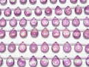 [Video] Purple Fluorite AAA- Pear shape (Smooth) 12x9mm 1strand beads (aprx.7inch/18cm)