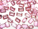 [Video]High Quality Pink Topaz AAA Loose stone Rectangle Faceted 6x4mm 3pcs