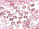 [Video]High Quality Pink Topaz AAA Loose stone Rectangle Faceted 6x4mm 3pcs