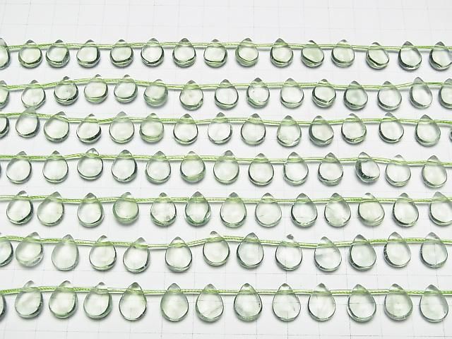 [Video] Green Fluorite AAA- Pear shape (Smooth) 12x9x5mm 1strand beads (aprx.7inch/18cm)