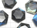 [Video]Labradorite AA++ Hexagram 31x27mm 1pc