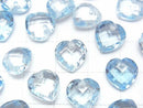 [Video]High Quality Sky Blue Topaz AAA Heart cut 10x10mm 2pcs