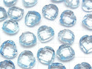 [Video]High Quality Sky Blue Topaz AAA Heart cut 12x12mm 1pc