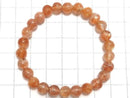[Video][One of a kind] Sunstone AAA- Round 6.5mm Bracelet NO.202