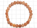 [Video][One of a kind] Sunstone AAA- Round 6.5mm Bracelet NO.203