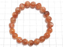 [Video][One of a kind] Sunstone AAA- Round 9mm Bracelet NO.207