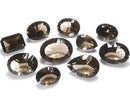 [Video][One of a kind] High Quality Smoky Quartz AAA Loose stone Concave Cut 10pcs Set NO.1