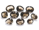[Video][One of a kind] High Quality Smoky Quartz AAA Loose stone Concave Cut 10pcs Set NO.2