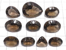 [Video][One of a kind] High Quality Smoky Quartz AAA Loose stone Concave Cut 10pcs Set NO.14