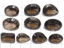 [Video][One of a kind] High Quality Smoky Quartz AAA Loose stone Concave Cut 10pcs Set NO.15