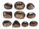 [Video][One of a kind] High Quality Smoky Quartz AAA Loose stone Concave Cut 10pcs Set NO.16