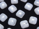[Video] Blue Lace Agate AAA Square Cabochon 8x8mm 4pcs