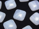 [Video] Blue Lace Agate AAA Square Cabochon 12x12mm 2pcs