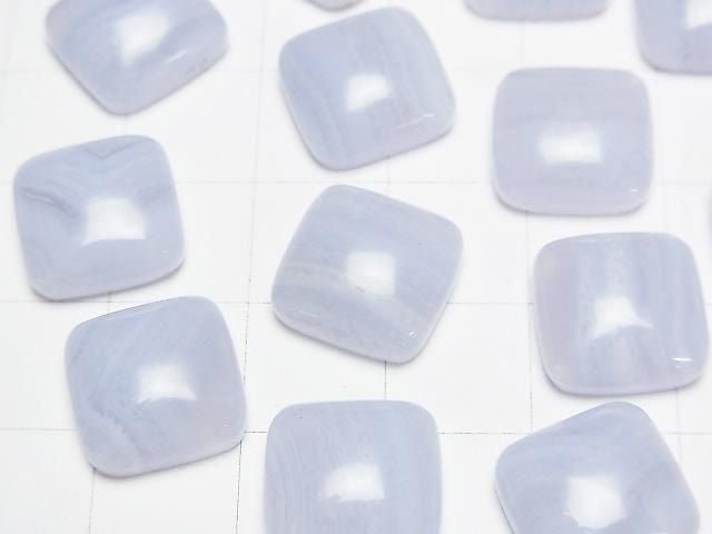 [Video] Blue Lace Agate AAA Square Cabochon 12x12mm 2pcs