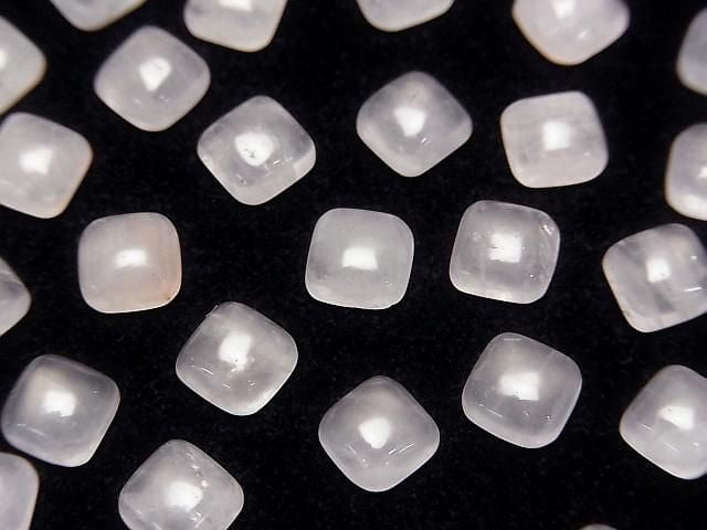 [Video]Rose Quartz AA++ Square Cabochon 6x6mm 5pcs