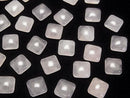 [Video]Rose Quartz AA++ Square Cabochon 10x10mm 5pcs