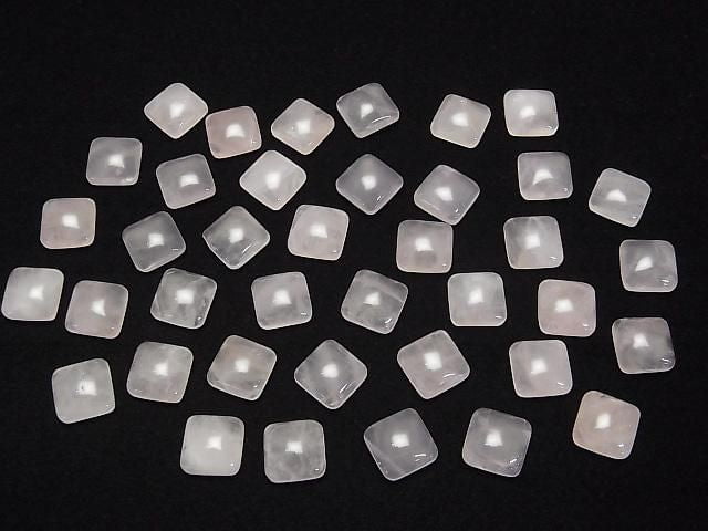 [Video]Rose Quartz AA++ Square Cabochon 10x10mm 5pcs