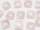 [Video]Rose Quartz AA++ Square Cabochon 12x12mm 3pcs