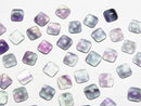[Video] Multicolor Fluorite AA++ Square Cabochon 6x6mm 5pcs