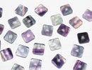 [Video] Multicolor Fluorite AA++ Square Cabochon 10x10mm 5pcs
