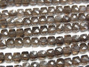 [Video] High Quality! Smoky Quartz AAA Cube Shape 4x4x4mm 1strand beads (aprx.15inch/37cm)