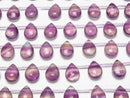 [Video] Purple Fluorite AAA- Pear shape (Smooth) 14x10mm 1strand beads (aprx.7inch/18cm)