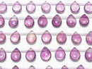 [Video] Purple Fluorite AAA- Pear shape (Smooth) 14x10mm 1strand beads (aprx.7inch/18cm)