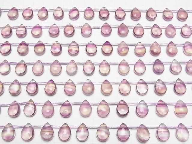 [Video] Multicolor Fluorite AA++ Pear shape (Smooth) 14x10mm 1strand beads (aprx.7inch/18cm)