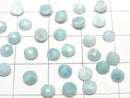 [Video] Larimar Pectolite AA+ Round Rose Cut 4x4mm 5pcs