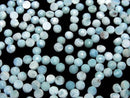 [Video] Larimar Pectolite AA+ Round Rose Cut 4x4mm 5pcs