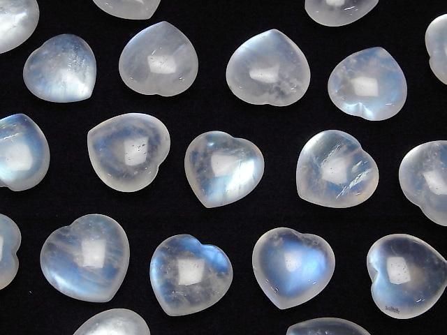 [Video] Royal Blue Moonstone AAA- Undrilled Heart 16-18mm 1pc