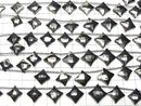[Video] Matrix Pyrite Diamond Shape 1strand (8pcs)